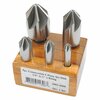 Hhip 1/4-1 in. 5 Piece 82 Degree 6 Flute High Speed Steel Chatterless Countersink Set 2001-3000